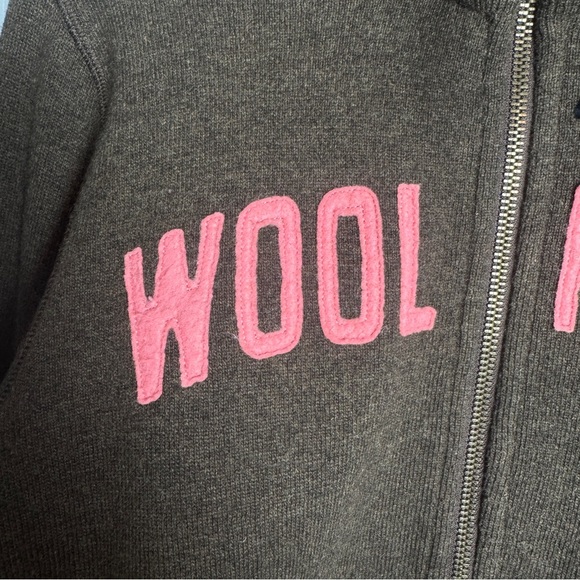 VTG Woolrich Y2K Zip Up Sweater Sz M Track Blokette Blokecore Made in Italy Wool - Picture 6 of 16